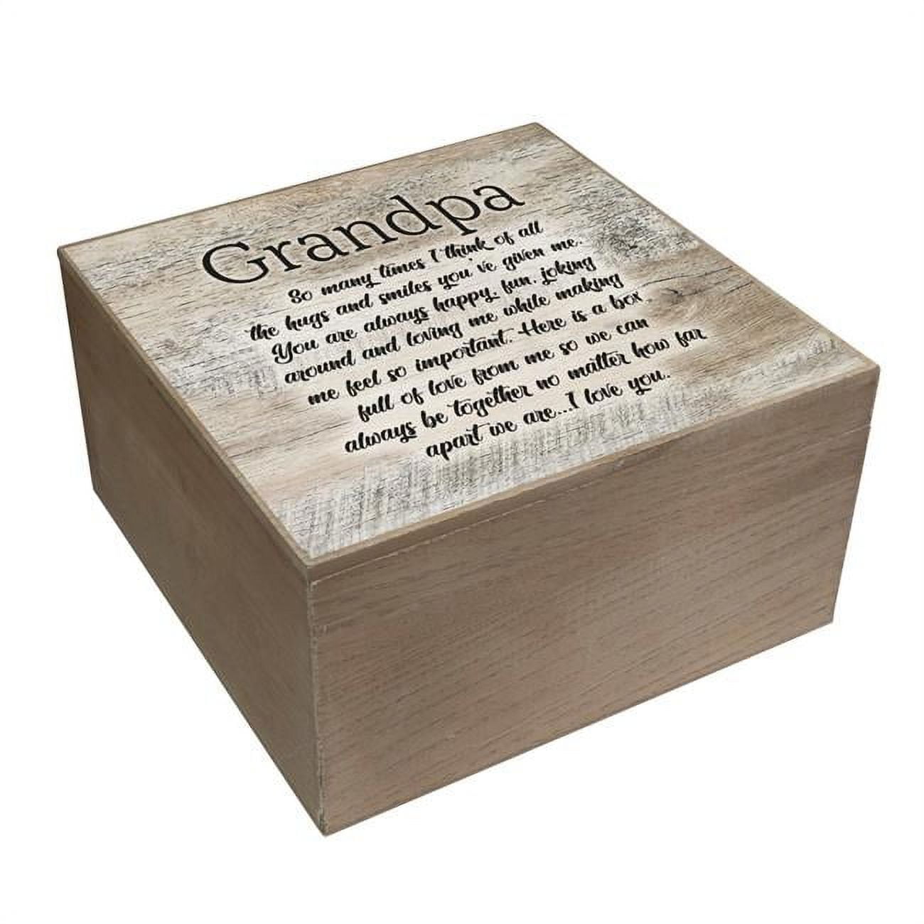 Picture of Cottage Garden EWOODBOX-04 Grandpa, So Many Times I Think Keepsake Box