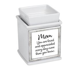 Picture of Cottage Garden IW163GR 3 x 3 in. Mom&#44; You Are Loved & Appreciated Interchangeable Warmer