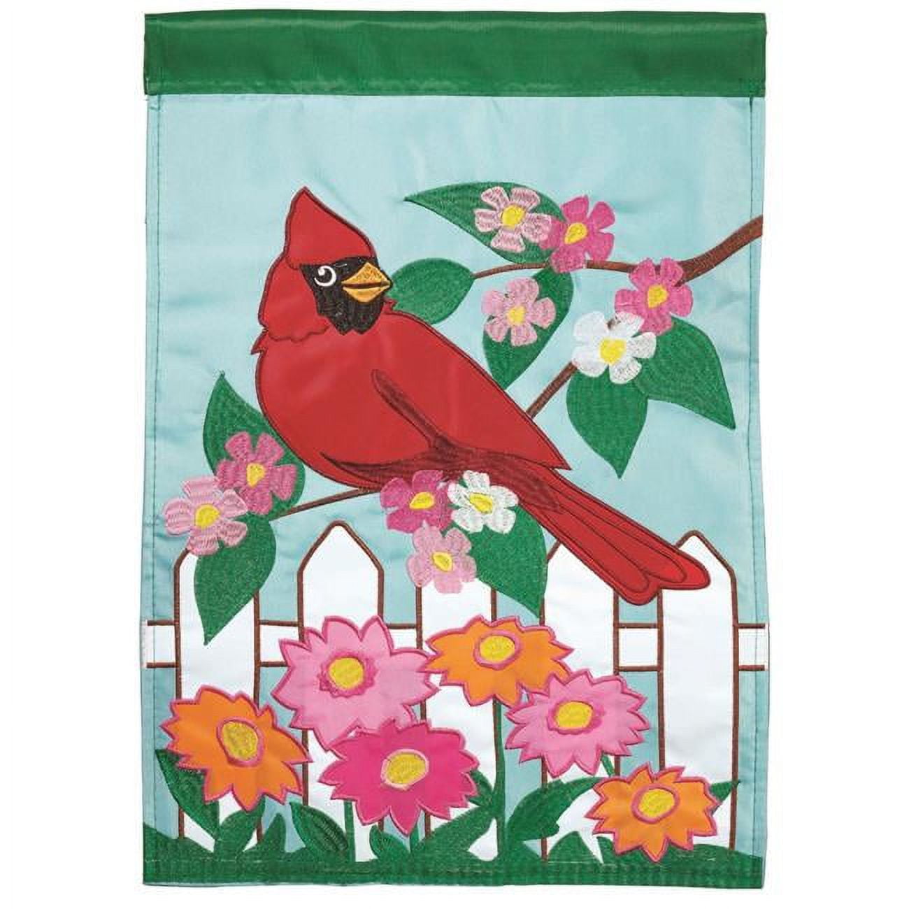 13 x 18 in. Cardinal Polyester Garden Flag
