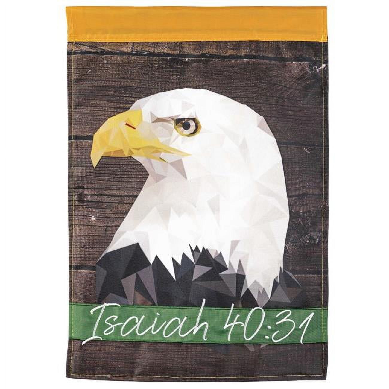 13 x 18 in. Eagle Isaiah 40-31 Garden Flag