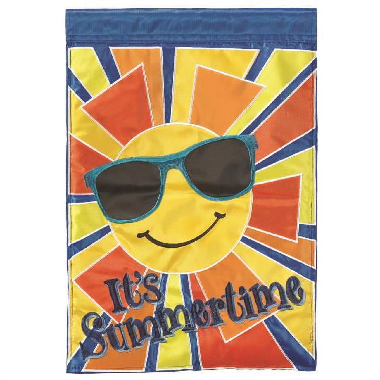 29 x 42 in. Sun Its Summertime Polyester Flag - Large