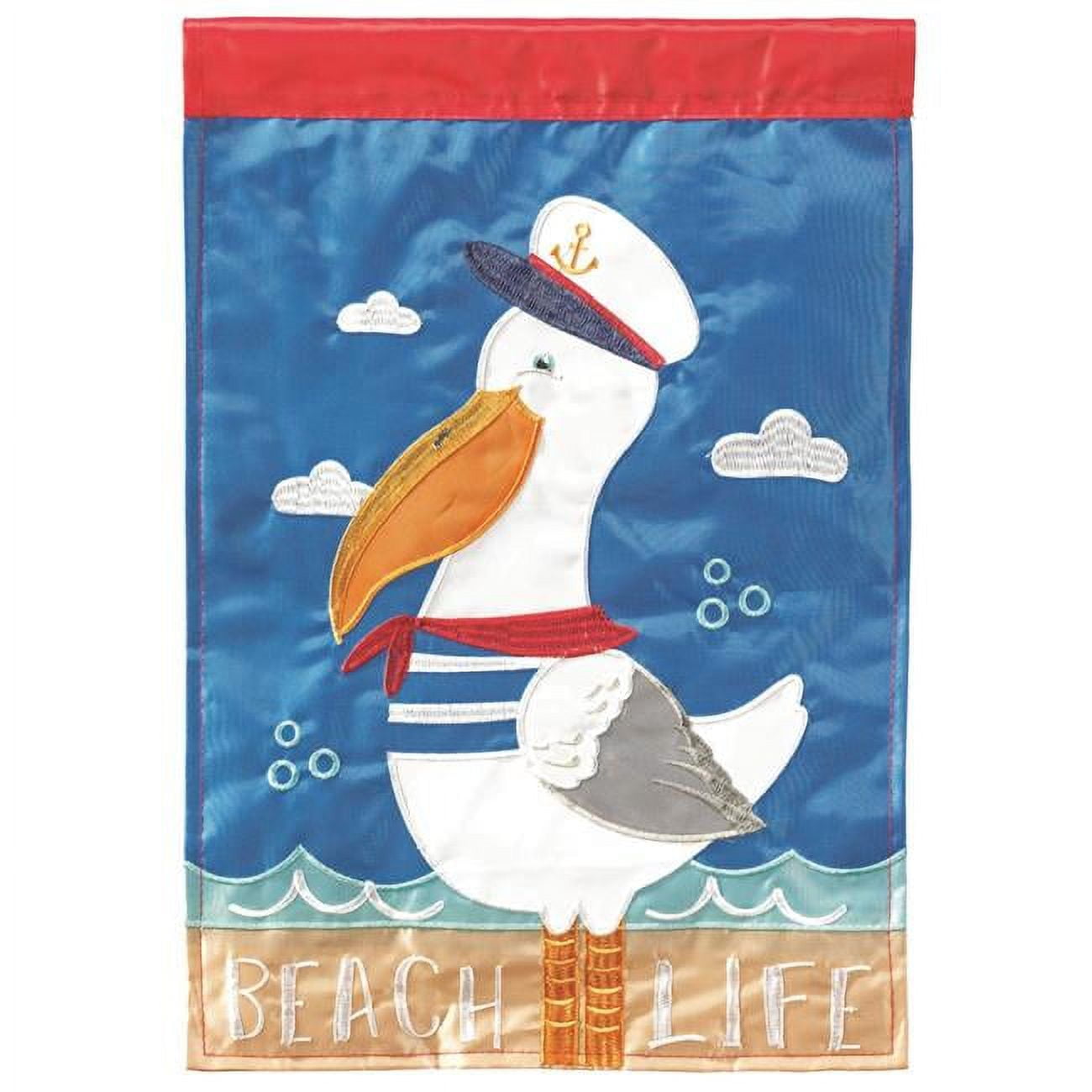 29 x 42 in. Pelican Beach Life Polyester Flag - Large