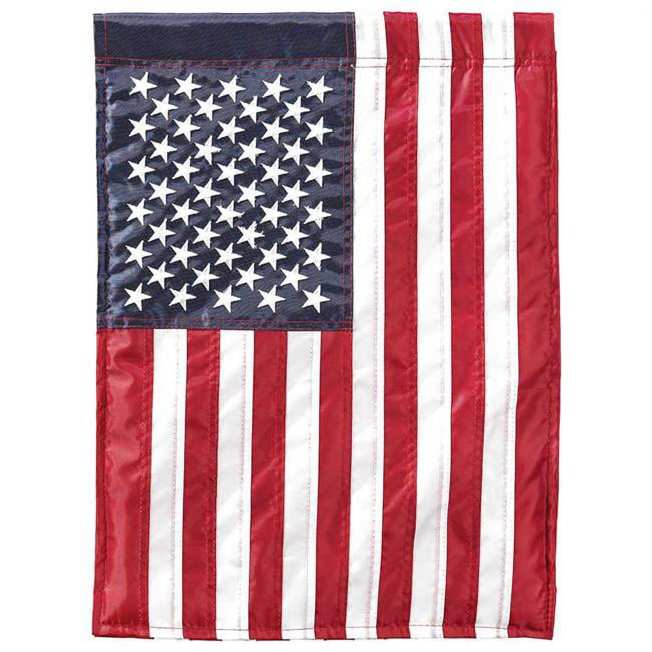 29 x 42 in. American Double Applique Garden Flag - Large