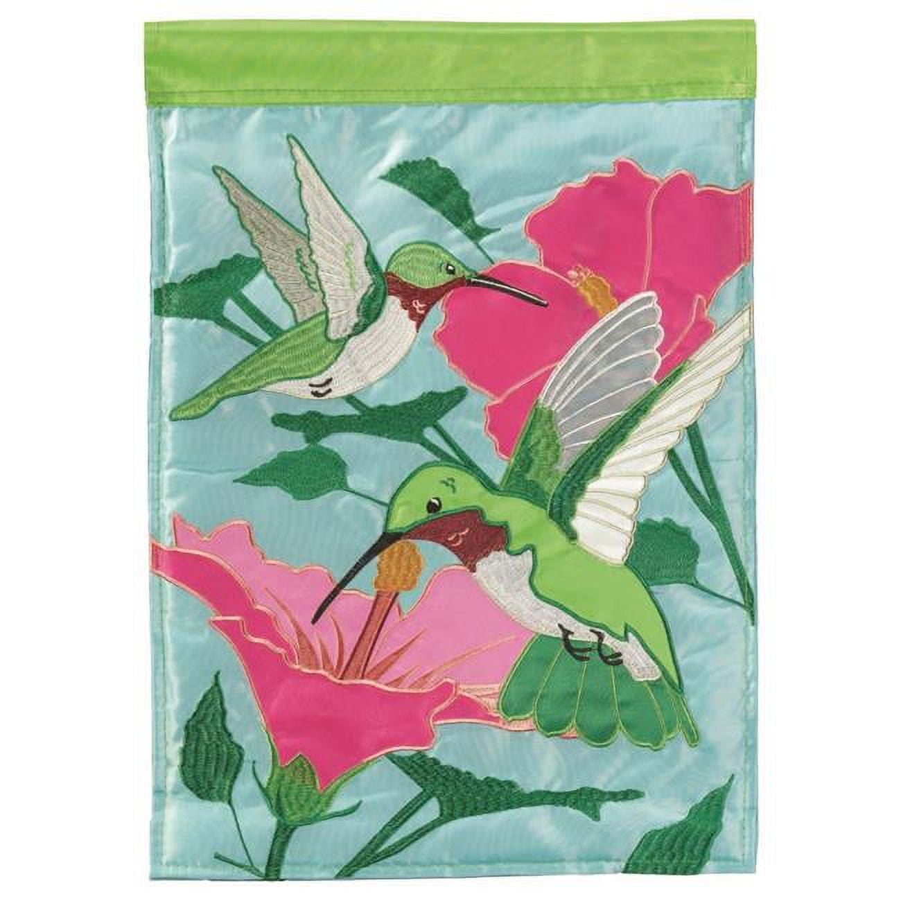 13 x 18 in. Hummingbirds Polyester Printed Garden Flag