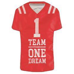 13 x 18 in. Red & White Football Flag Jersey