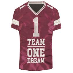 13 x 18 in. Maroon & Grey Football Flag Jersey