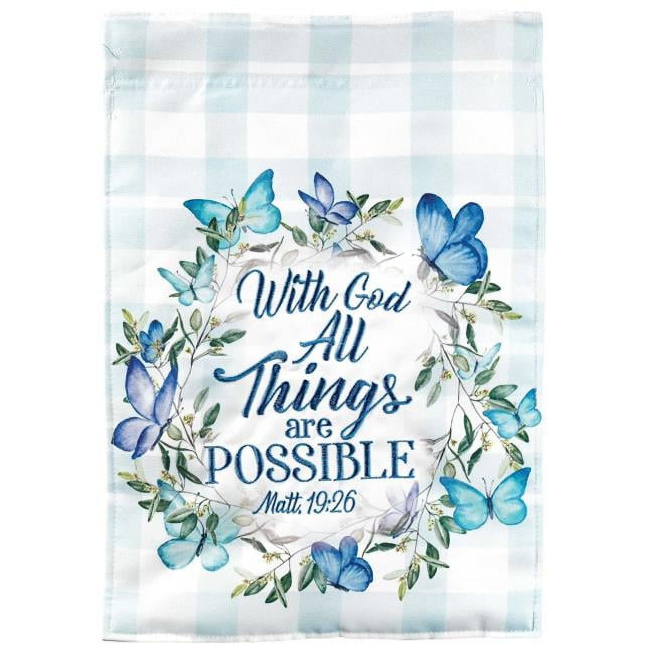 13 x 18 in. Wreath Garden Flag with All Things