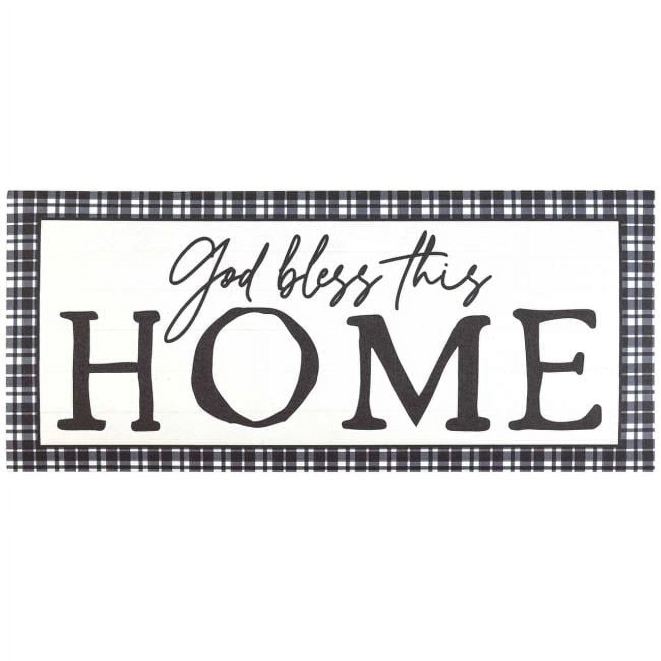 9.75 x 21.875 in. God Bless This Home Insert Doormat