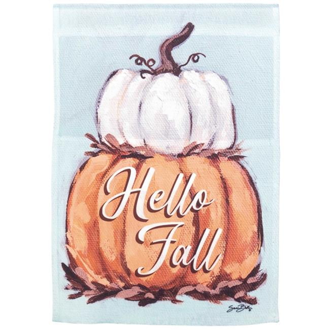 M070165 30 x 44 in. Pumpkin Stack Polyester Flag - Large