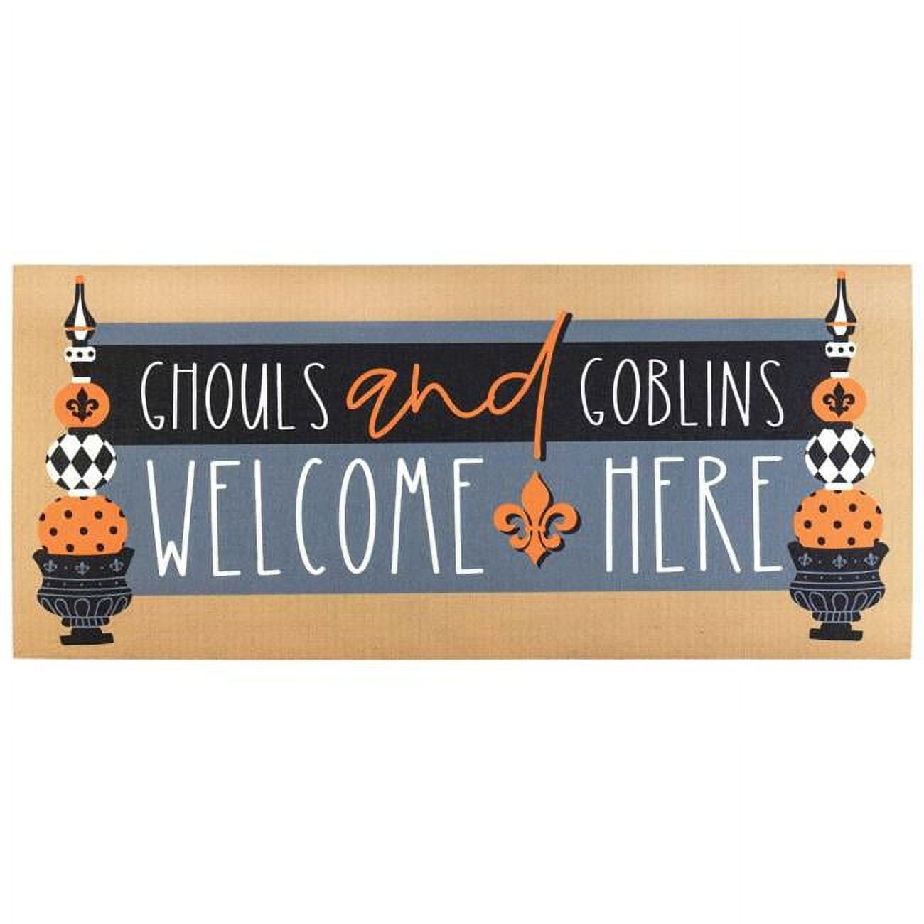 9.75 x 21.875 in. Welcome Ghouls & Goblin Insert Doormat