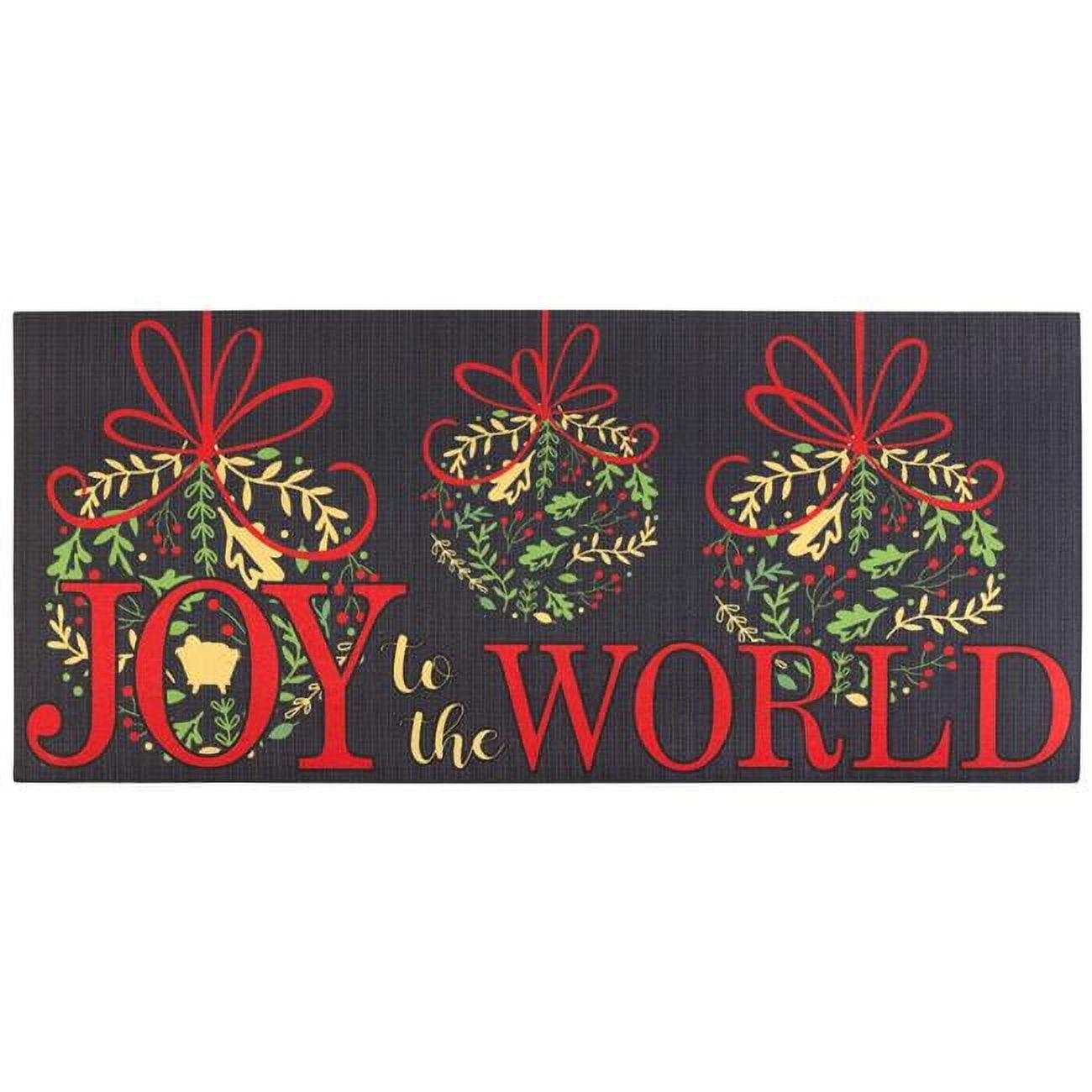 9.75 x 21.875 in. Joy to The World Insert Doormat