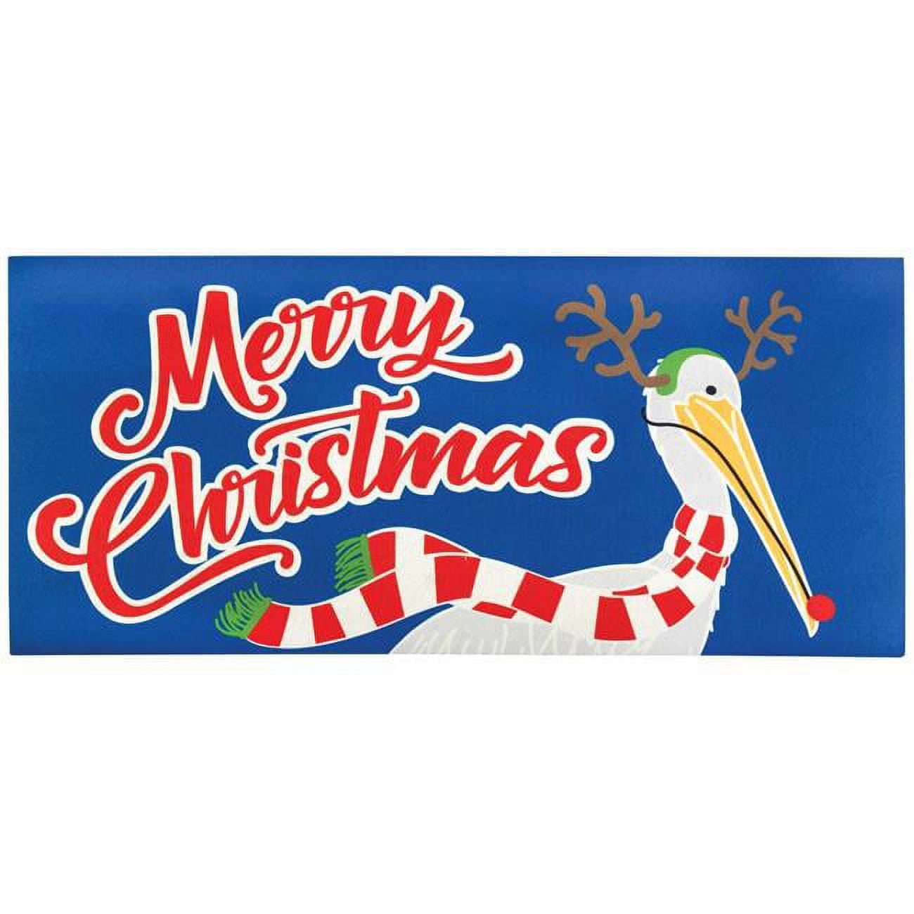 9.75 x 21.875 in. Red Nose Pelican Insert Doormat