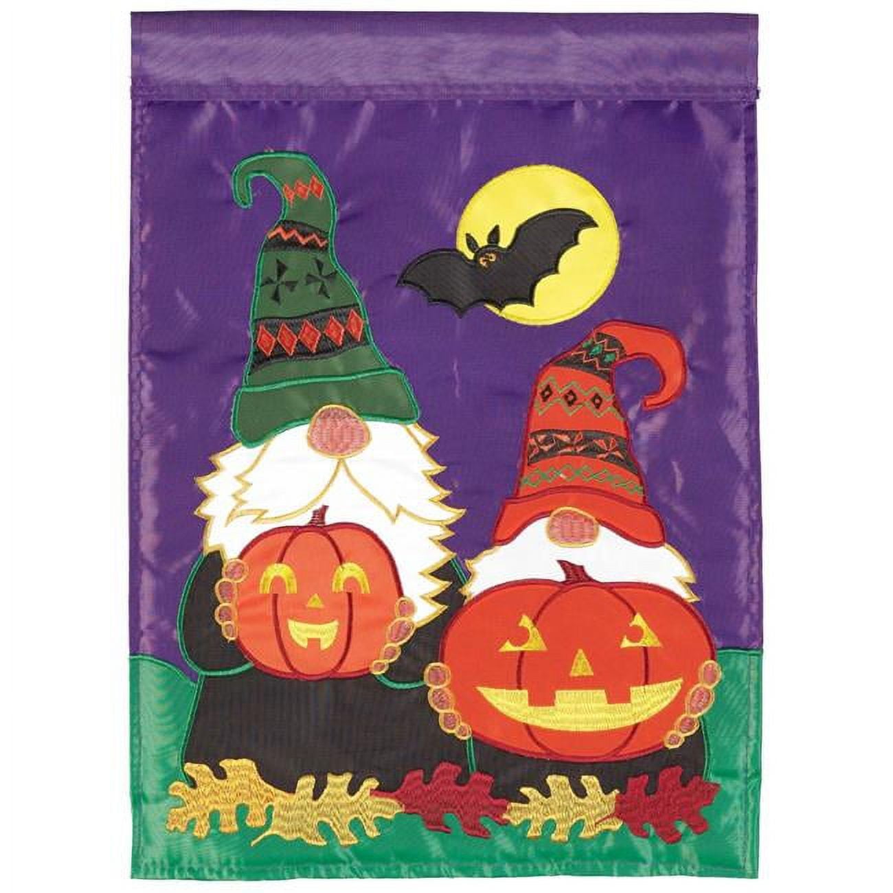 29 x 42 in. Halloween Gnomes Polyester Garden Flag - Large
