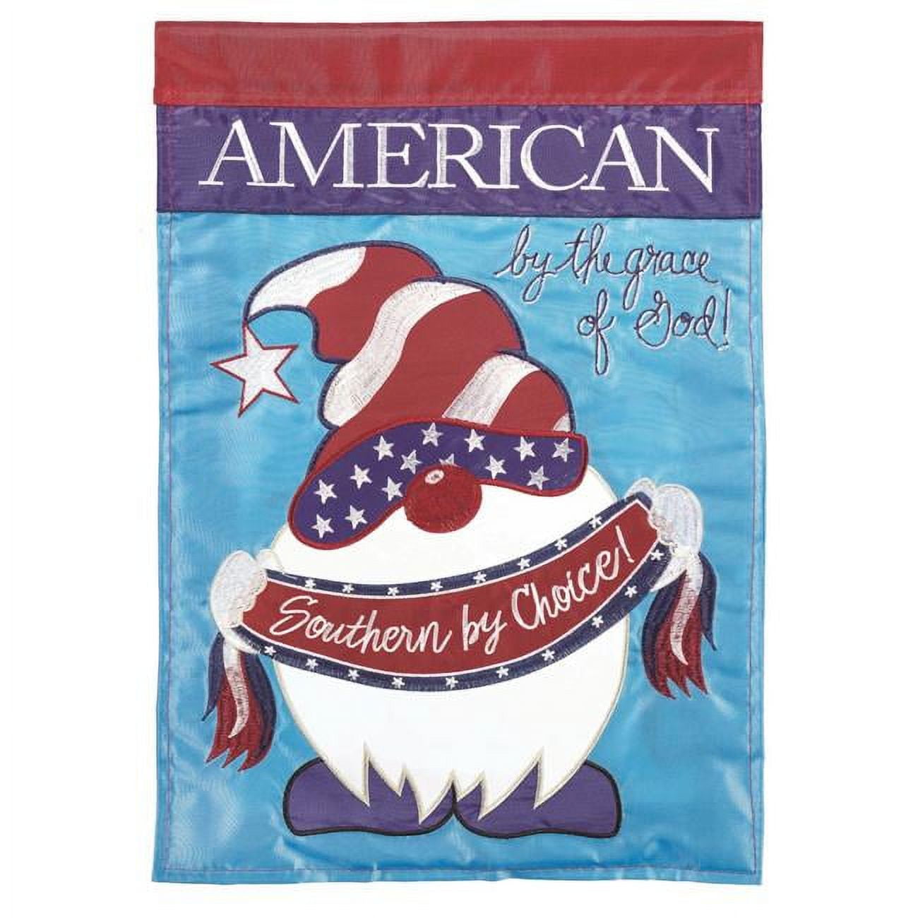 13 x 18 in. Double Applique Southern By Choice Polyester Garden Flag