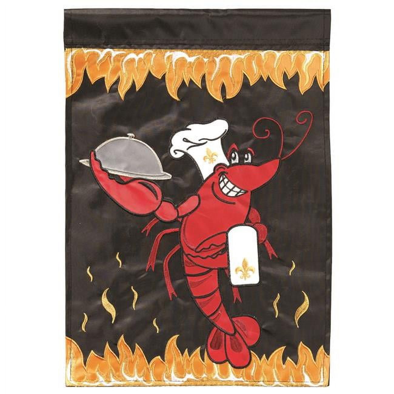 M011593 Crawfish Polyester Printed Garden Flag