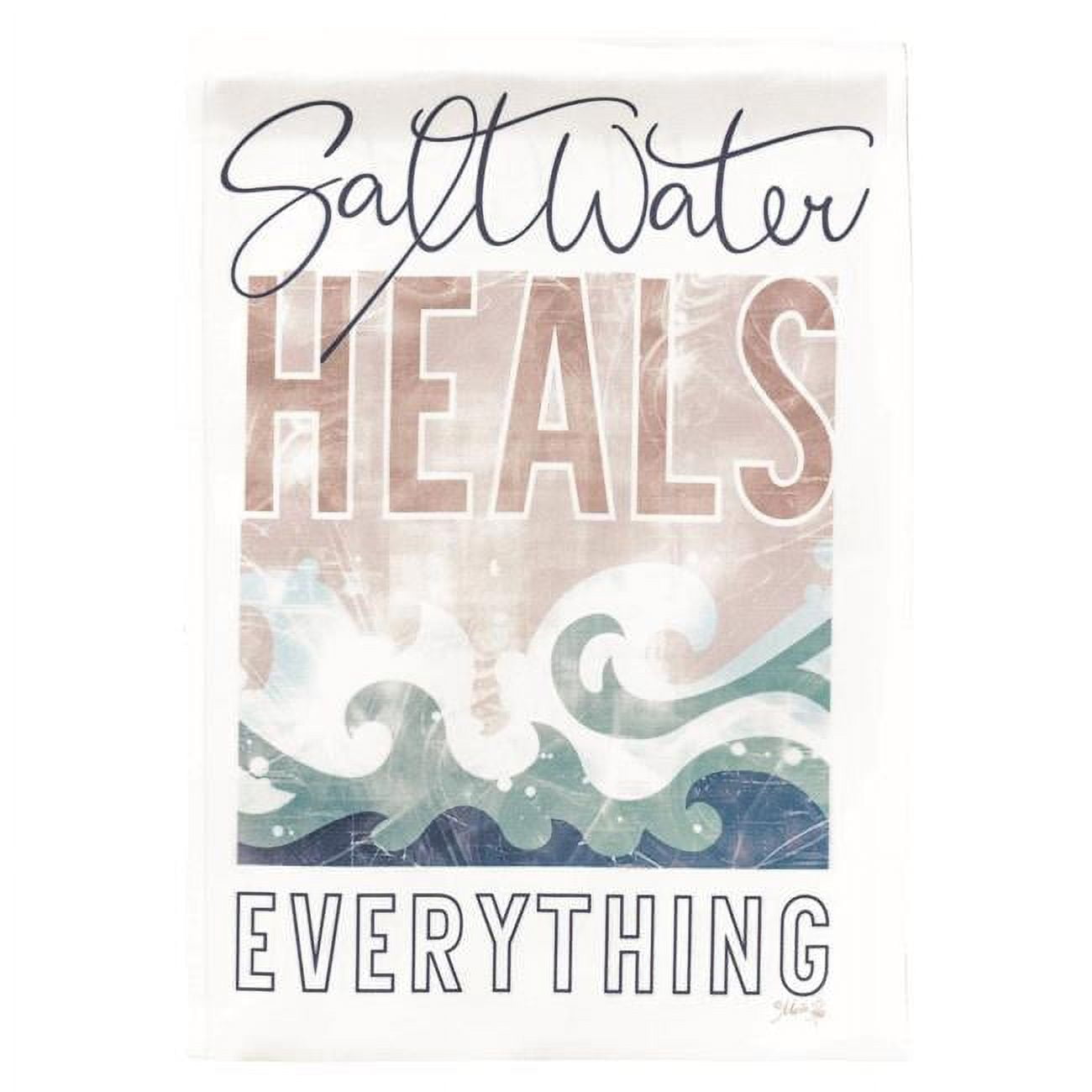 30 x 44 in. Saltwater Heals Everything Printed Garden Flag - Large
