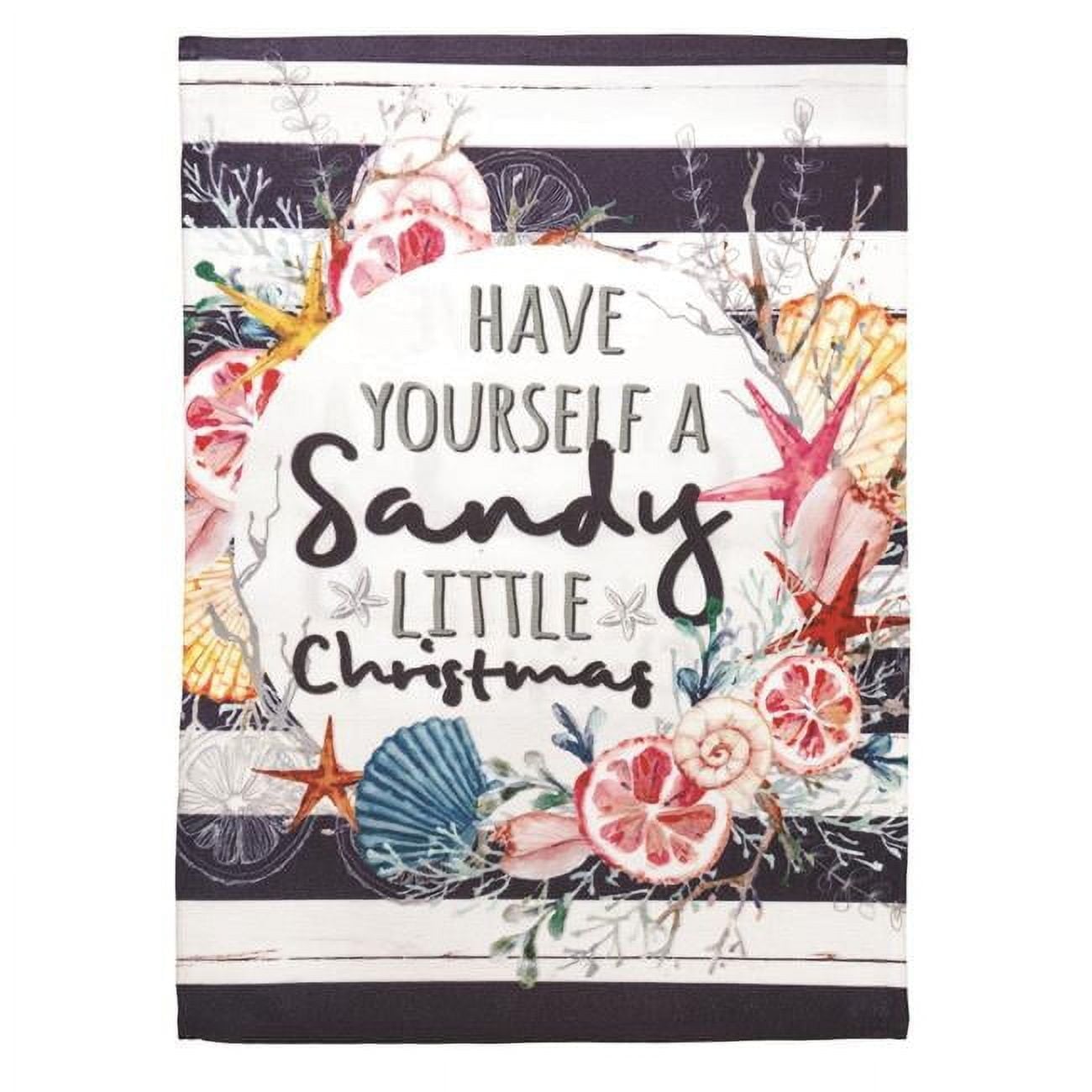 13 x 18 in. Print Have Yourself A Sandy Polyester Garden Flag