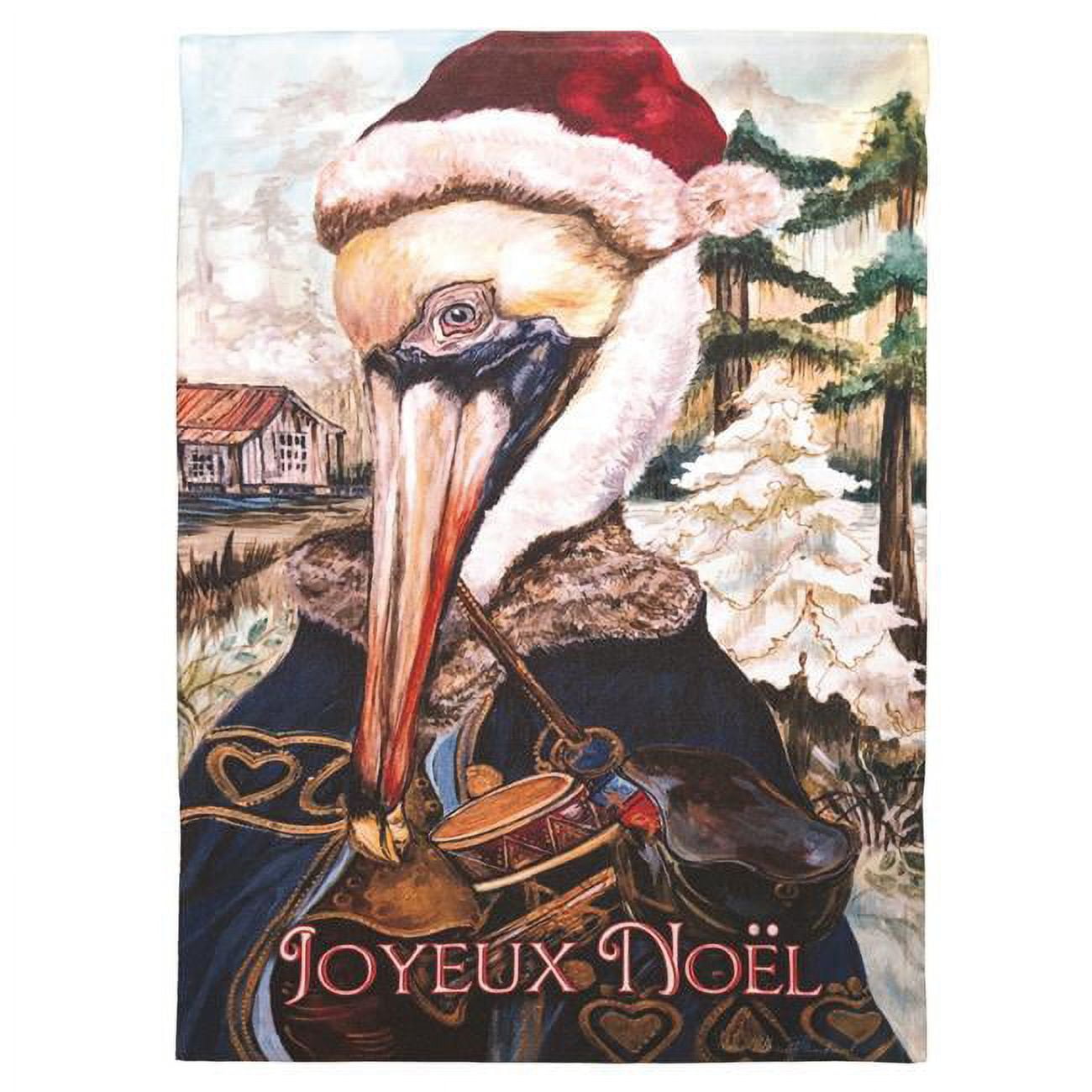 13 x 18 in. Print Joyeaux Noel Polyester Garden Flag