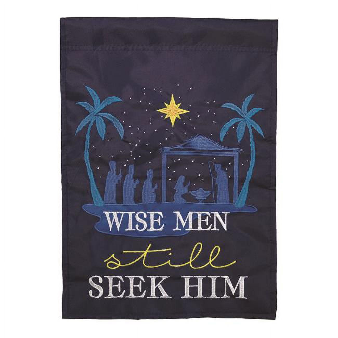 13 x 18 in. Wise Men Double Applique Garden Flag