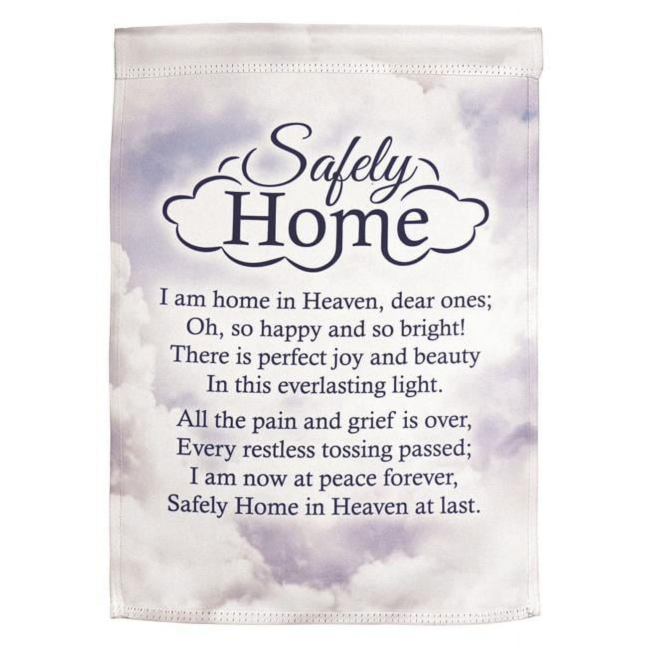 13 x 18 in. Safely Home Polyester Print Garden Flag