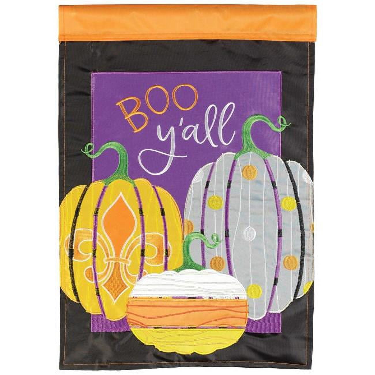 30 x 44 in. Boo Y All Pumpkins FLD Polyester Flag - Large
