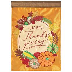 13 x 18 in. Happy Thanksgiving Polyester Garden Flag