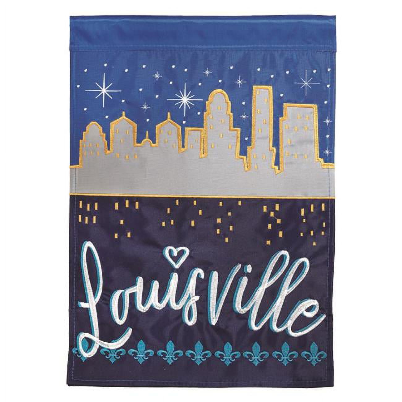13 x 18 in. Kentucky Skyline Applique Garden Flag