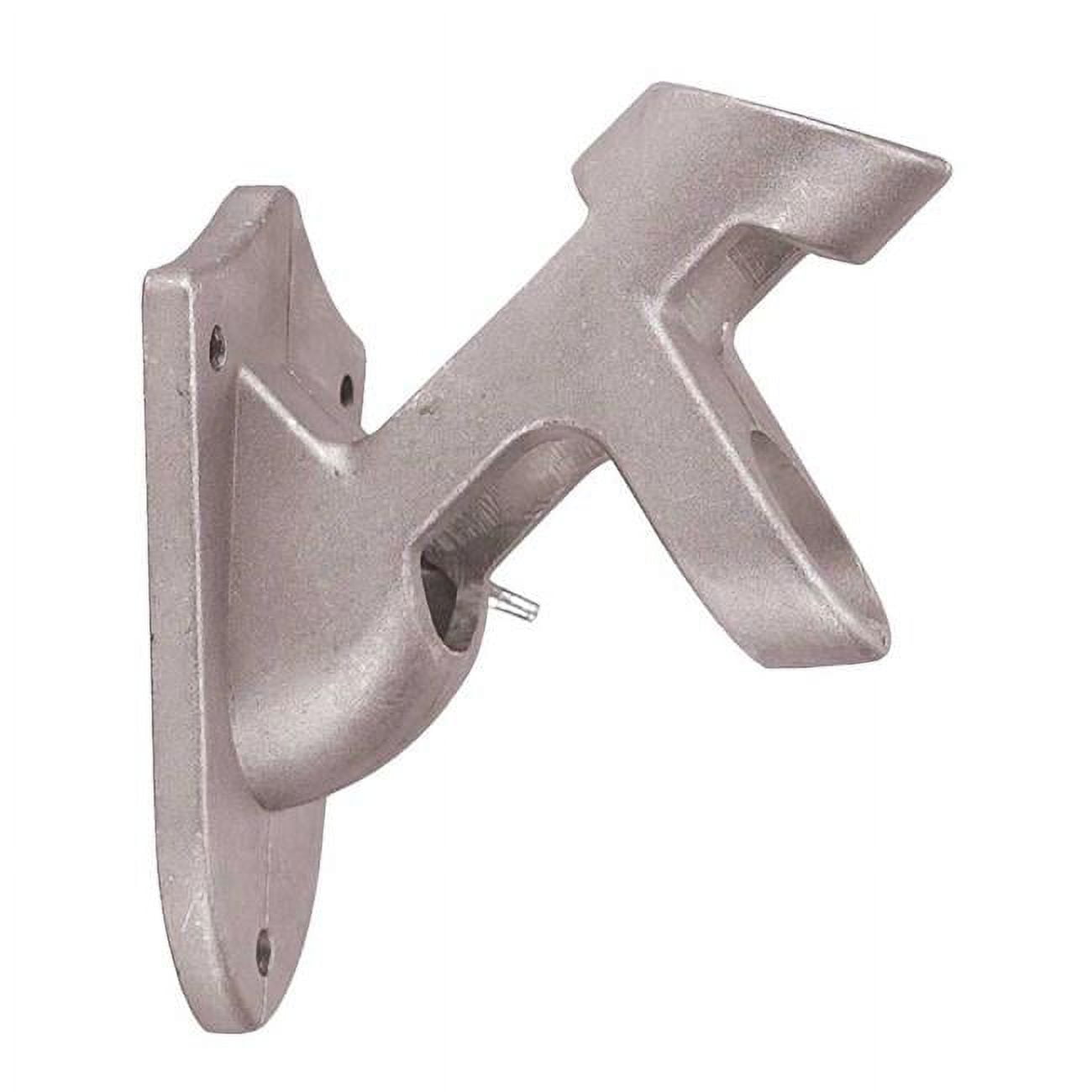 Fixed Position Aluminum Bracket for Flag Pole - Grey