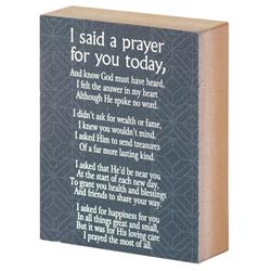 TPLK34-264 Tabletop Plaque I Said A Prayer Navy