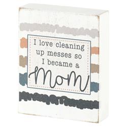 TPLK34-263 MOM I LOVE CLEANING UP TABLETOP PLAQUE