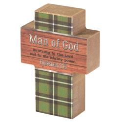 TPLKC34-53 CROSS TABLETOP MAN OF GOD MDF