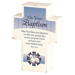 TPLKC34-27 TTOP CRS BAPTISM MDF WHT 4'H