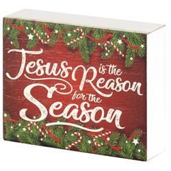 CHTPLK43-217 JESUS IS THE REASON TABLETOP PLAQUE