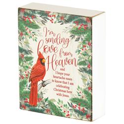 CHTPLK34-221 CARDINAL I'M SENDING TABLETOP PLAQUE