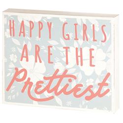 Picture of Dicksons TPLK108-17 PLK HAPPY GIRLS ARE THE MDF WHT 10X8