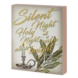Picture of Dicksons CHTPLK810-307 SILENT NIGHT TABLETOP/WALL PLAQUE