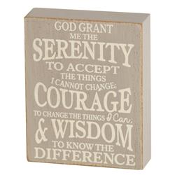 TPLK34-213 Serenity Prayer Tabletop Wood Block