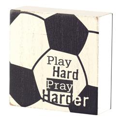 TPLK33-201 SOCCER 2 CHRONICLES 15:7 TABLETOP PLAQUE