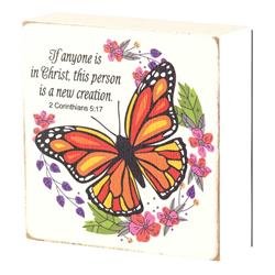 TPLK33-196 IF ANYONE IS IN CHRIST TABLETOP PLAQUE