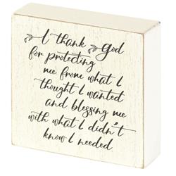TPLK33-191 I THANK GOD FOR TABLETOP PLAQUE