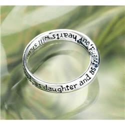 252020 RING FOREVERING DEAR DAUGHT SIL PLT SZ 6