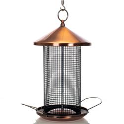 BI14022-CG BirdFeeder Metal Secure Cap Cover Copper