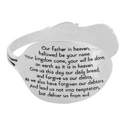 Picture of Dicksons 30-7148T Bracelet-LORD&apos;S PRAYER SPPON CUFF SIL PLT