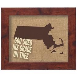 Picture of Dicksons 32DW-108-MA FRAMED WALL ART MASSACHUSETTS