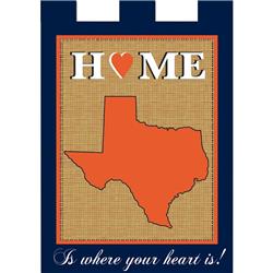 1887 Garden, Texas Home Blue/Orange