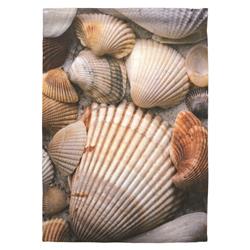 7834 FLAG PRINT LG SEA SHELLS POLYSTR 30X44