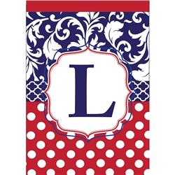 1050 Garden - Monogram 'L' Red, White & Blue
