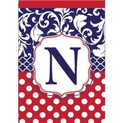 1052 Garden - Monogram 'N' Red, White & Blue