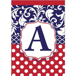 1040 Garden - Monogram 'A' Red, White & Blue