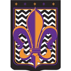 1551 Garden, Black Chevron Purp/Gold